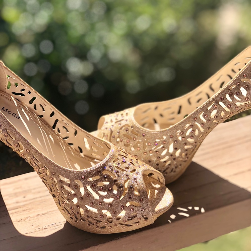 Top Moda Champagne Heels